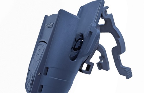 Veiligheidsmes Martor Secunorm 610 XDR trapezium 32mm met holster zilver-3