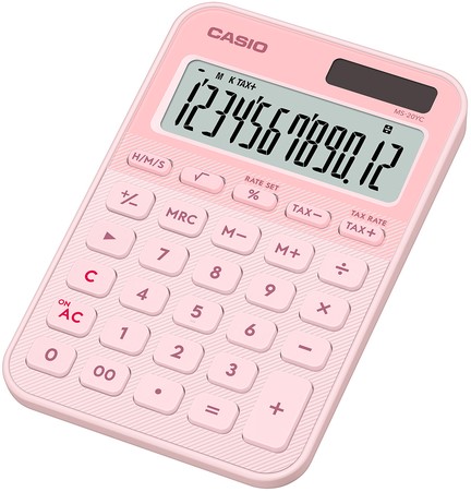 Rekenmachine Casio MS-20YC-LP roze-2