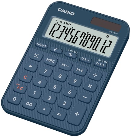 Rekenmachine Casio MS-20YC-NY blauw-2
