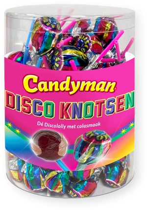 Lolly Candyman discoknotsen 100 stuks