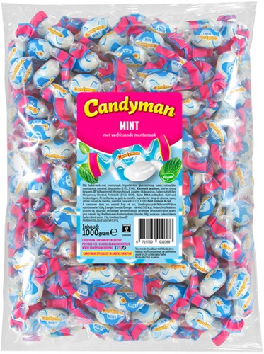 Zuurtje Candyman mintsmaak zak 1 kilogram