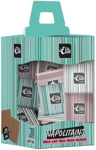 Chocolade Elite Napolitains melk doos 75 stuks
