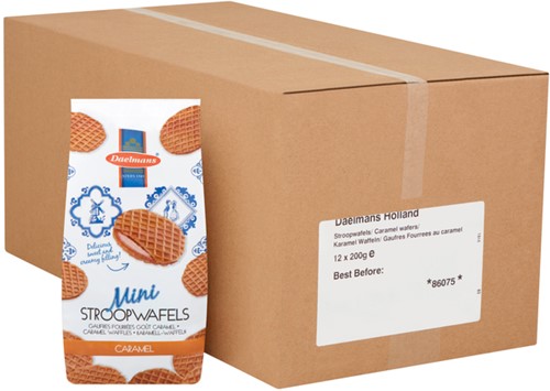 Stroopwafel Daelmans mini blokzak 200 gram