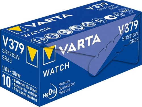Batterij VARTA knoopcel 1x V379/SR63 zilver-3