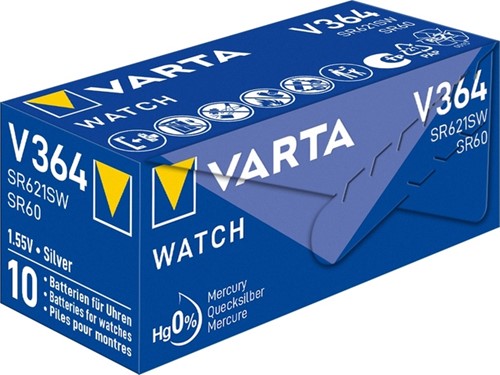 Batterij VARTA knoopcel 1x V364/SR60 zilver-3