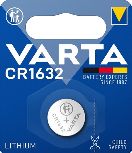 Batterij VARTA knoopcel 1x CR1632 lithium