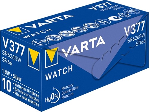 Batterij VARTA knoopcel 1x V377/SR66 zilver-3