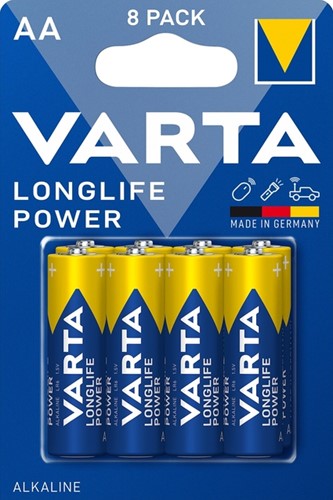 Batterij VARTA Longlife Power 8x AA