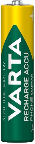 Batterij VARTA oplaadbaar Accu Phone 2x AAA 550mAh-2
