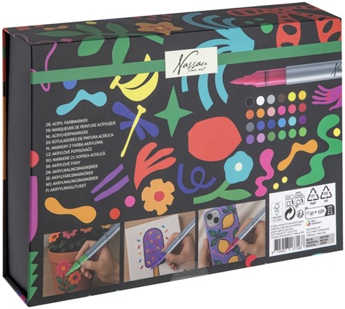 Acrylmarkers Nassau set à 24 kleuren-2