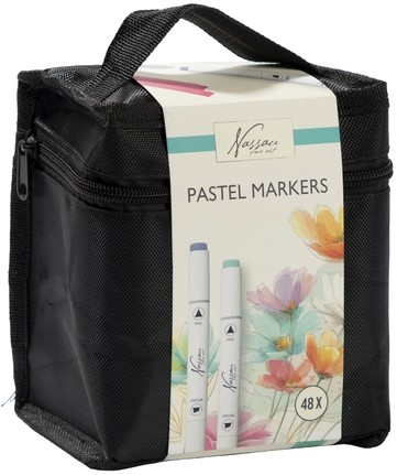 Pastelmarkers Nassau set à 48 kleuren