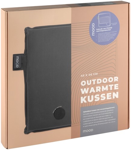 Warmtekussen Mood outdoor 40x40cm grijs