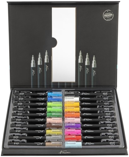 Acrylmarker Nassau set à 20 kleuren-2