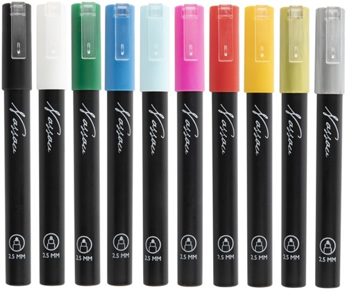 Acrylmarker Nassau set à 10 kleuren-3