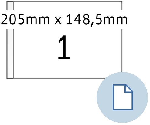 Etiket HERMA 8493 A5 EXPR 1.000 205x148.5mm wit 1000 stuks