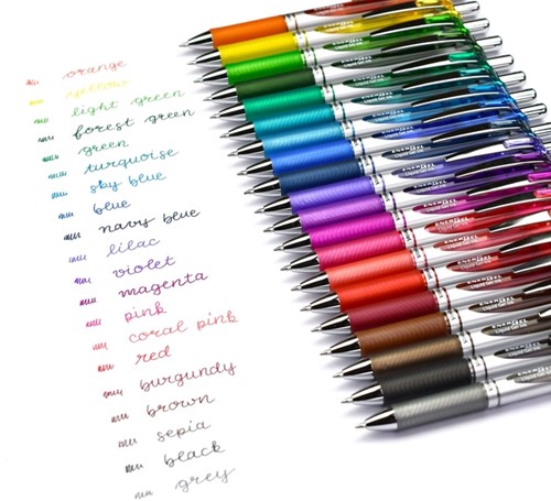 Gelschrijver Pentel BL77 Energel medium magenta-3