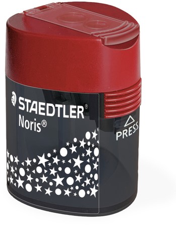 Puntenslijper Staedtler Noris 2gaats grijs/rood
