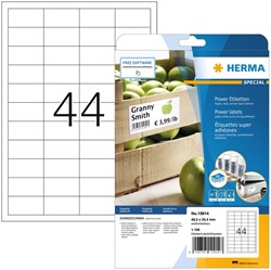 Etiket HERMA Power 10914 48.6x25.4mm wit 1100 stuks