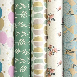 Inpakpapier Rotolux Rosie 200x70cm assorti