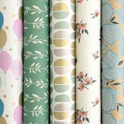 Inpakpapier Rotolux Rosie 200x70cm assorti