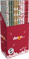 Inpakpapier Kerst 500x70cm assorti