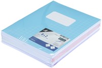 Schrift Kangaro A5 ruit 10mm 80 pagina's 60 gram assorti pastel pak à 10 stuks-3