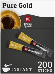 Koffie Douwe Egberts pure gold instant sticks doos 200 stuks