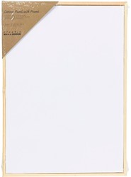 Canvaspaneel Creativ Company met lijst A4 wit