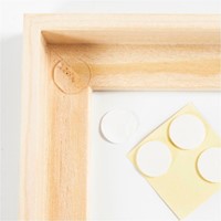 Canvaspaneel Creativ Company met lijst 158x158mm wit-3