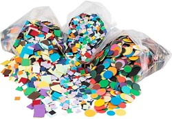 Mozaiekvormen Creativ Company cirkel en vierkant karton assorti