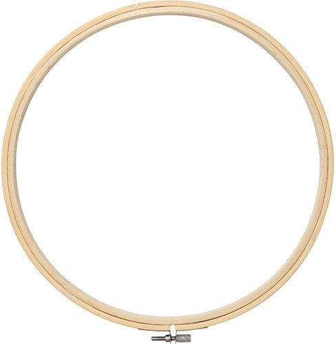 Borduurframe Creativ Company rond 25cm hout-2