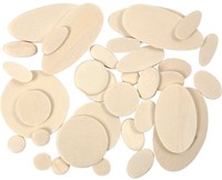 Mozaiekvormen Creativ Company rond en ovaal hout