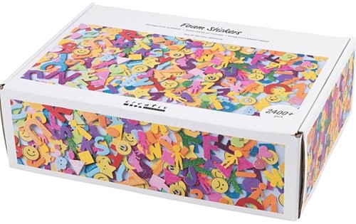 Foamstickers Creativ Company diverse vormen zelfklevend doos à 2640 stuks assorti-3