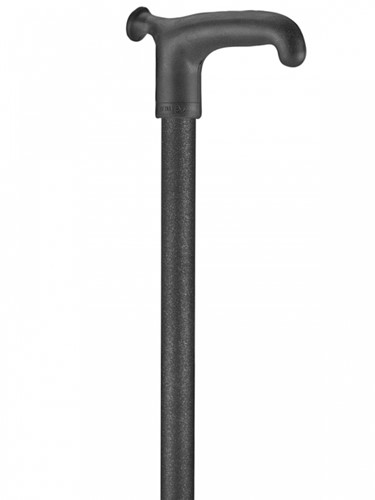 Wandelstok Able2 soft recht handvat zwart-2
