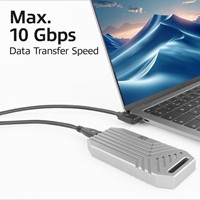 Kabel ACT USB-C standaard naar USB-C hoek 10Gbps 1m-3