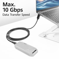 Kabel ACT USB-C standaard naar USB-C hoek boven/beneden 10Gbps 2m-3