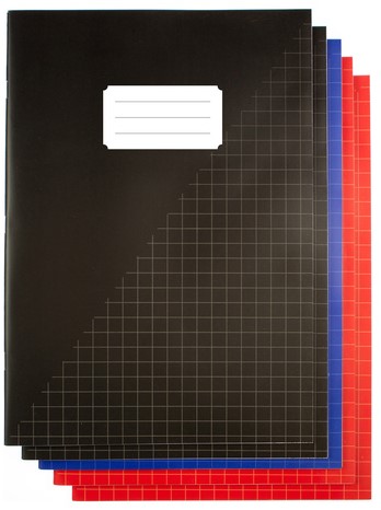 Schrift Kangaro A4 ruit 10mm 160 pagina's 60gr assorti pak  à 5 stuks