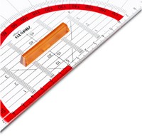 Geodriehoek Aristo GEOCollege 220mm met greep transparant-3