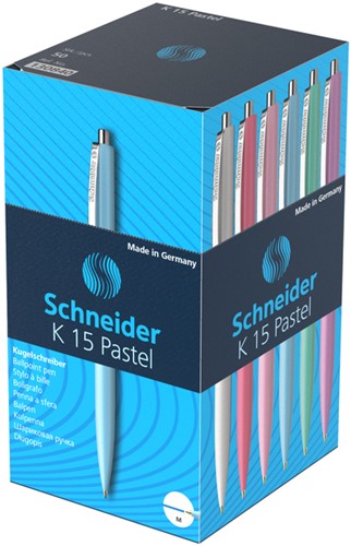 Balpen Schneider K15 medium pastel assorti-3