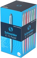 Balpen Schneider K15 medium pastel assorti-3