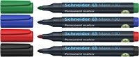 Permanent marker Schneider Maxx 130 rond 1-3mm assorti 4 stuks-2