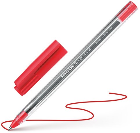 Balpen Schneider Tops 505 medium rood-3