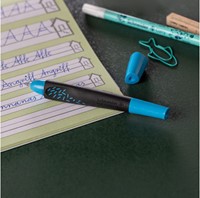 Rollerpen Schneider Breeze medium zwart/blauw-2