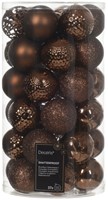 Kerstballenmix Decoris Espresso koker à 37 stuks