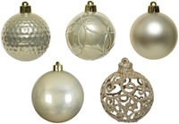Kerstballenmix Decoris Parelmoer koker à 37 stuks-2