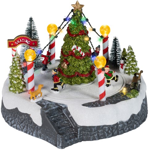 Kersttafereel Lumineo Led 22x22x18.5cm-2