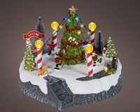 Kersttafereel Lumineo Led 22x22x18.5cm-3