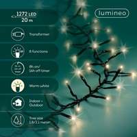Kerstverlichting LED twinkel effect outdoor 20m 1272 lampjes-2