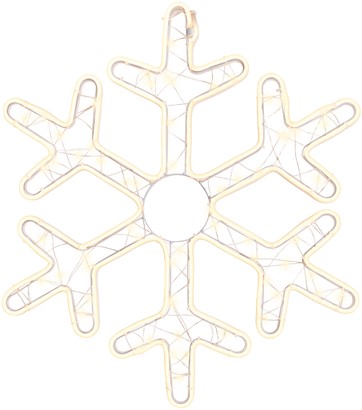 Sneeuwvlok Lumineo LED ijzer flashing effect buiten 54x63cm-2