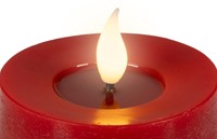 Ledkaars Lumineo fire flame effect rood set à 3 groottes-2